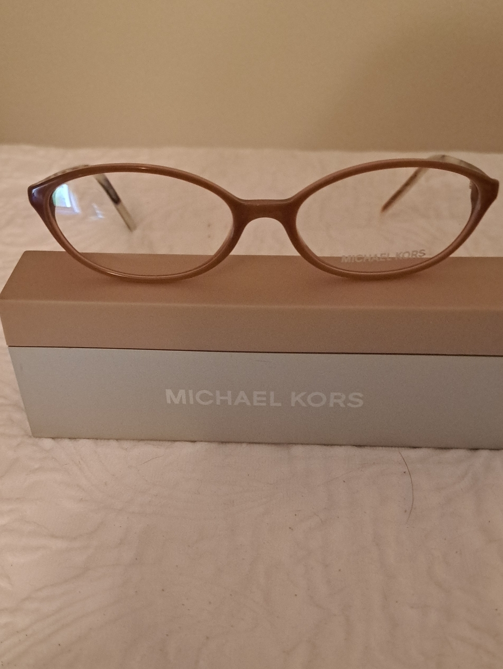 Michael Kors Light Brown Cat-Eye Optical Glasses